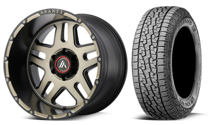 Picture of 20" Asanti  Enforcer  Wheel + Nexen ATPro All Terrain Tyre Combo